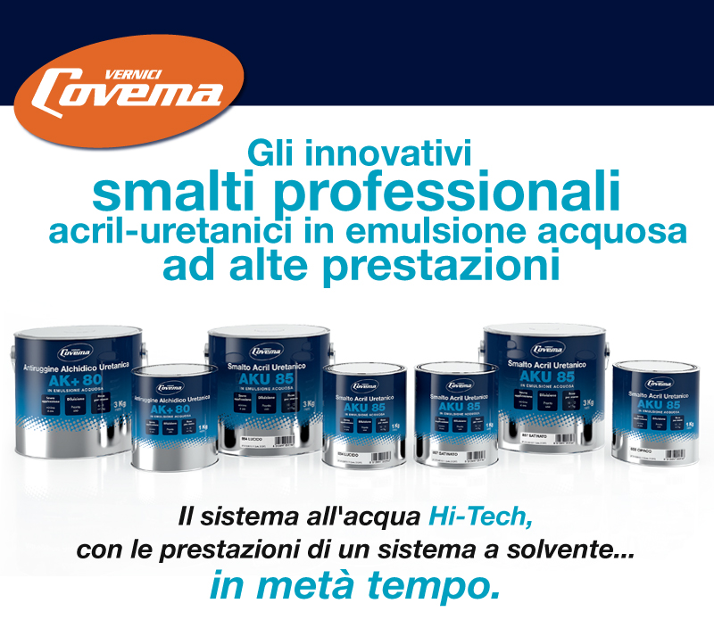 Covema Vernici - Gli innovativi smalti professionali acril-uretanici in emulsione acquosa ad alte prestazioni